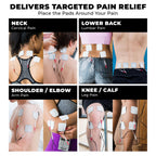 TENS 7000 Rechargeable Tens Unit Muscle Stimulator, Back Pain Relief, 4 Electrodes/Unit Pads, Period Pain Simulator, Muscle Recovery & Growth, Stim Machine, Electrotherapy, TENS Machine