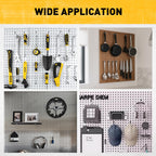 ELEAD 55-Piece 2 Inch Pegboard Hooks, Heavy Duty Peg Board Organizer Accessories, Peg Board Tool Hangers Fit for 1/4" and 1/8" Pegboard Hanging Tools Garage, Workshop, and Craft Storage