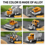 NIPLOOOW Kids Boys Construction Truck Vehicle Toy Set with Play Mat and Die-Cast Toy Car, Transport Carrier Truck for Kids 3-5, Birthday Gifts Toys for 3-8 Year Old Boys