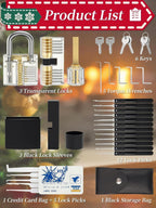 Pick 1-9/16" Wide Long Shackle Keyed Alike Padlocks Set, Heavy Duty Waterproof Laminated Steel Anti-Rust Locks, Multi-Purpose Picking Outdoor Security Lock Kit for Gate, Toolbox & Storage Unit