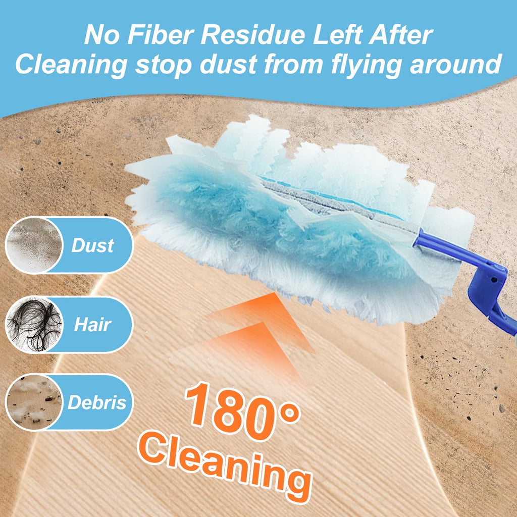 50 Count Duster Refills Compatible with Swiffer Duster