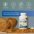 Natural Cure Labs Extra Strength Monolaurin 800mg, 100 Capsules, 33% More