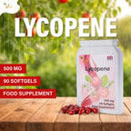 Ved Lycopene 500 mg | 90 softgel, 6 Month Supply.(Pack of 2)
