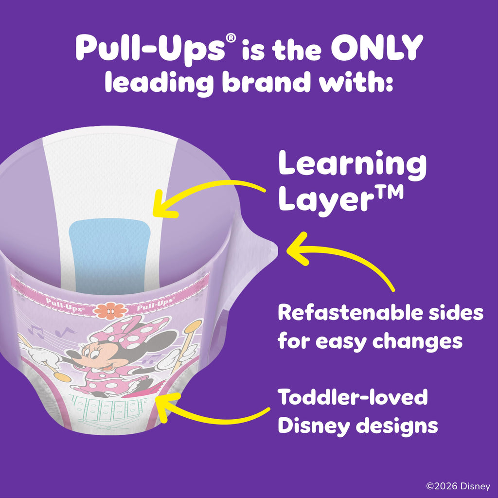 Pull-Ups Girls' Potty Training Pants, Size 3T-4T, 112 Count