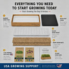 Microgreens Growing Kit - Self-Watering Tray with US Premium Seeds