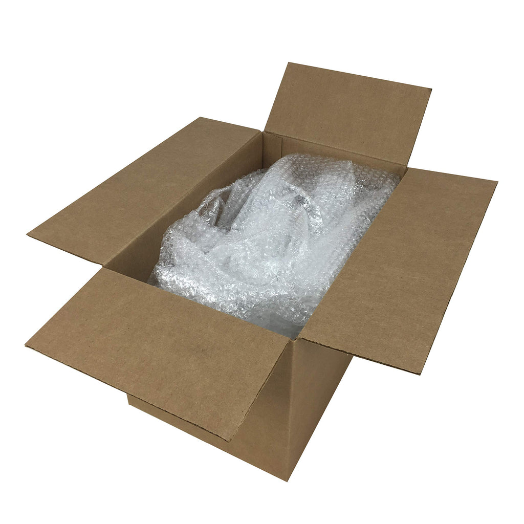 Amazon Basics Bubble Wrap for Moving, Packing, Shipping and Storage, Perforated Protective Cushioning for Fragile Items, 12-inch x 175-ft Long Roll, Small 3/16", Clear