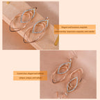 14K Gold 925 Silver Hoop Hypoallergenic Teardrop Dangle Earrings for Women