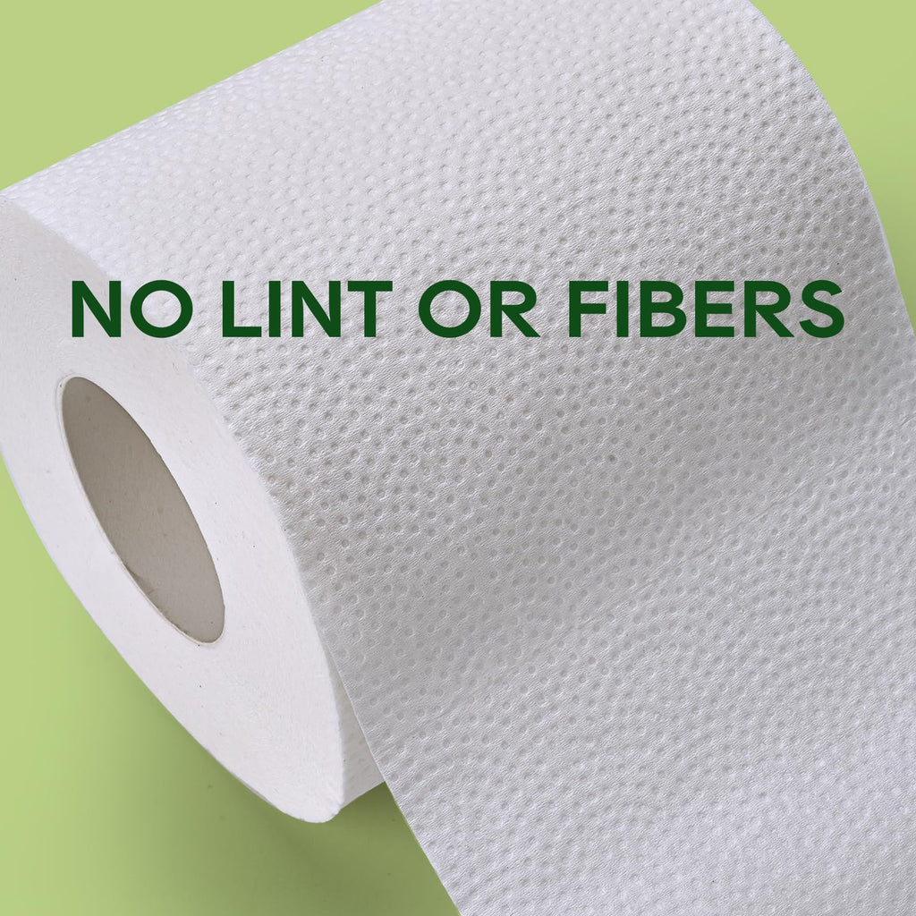 ECOLipak Bamboo Toilet Paper, Septic Safe Toilet Tissue, 16 Double Rolls, 320 Sheets Per Roll, Tree Free, Non Toxic, 2 Ply, Soft and Absorbent, Eco Friendly Dye-Free Paper