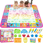 Water Doodle Mat, Kids Drawing Toys for 3 4 5 Year Old Boys Girls Gifts