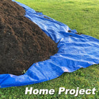 Tarps Waterproof 8x10 Feet, 4 Pack Heavy Duty Silver Tarp Cover 8 Mil Thick, Resistant Plastic Tarpaulin with Metal Grommets, Outdoor Tent Cover for Emergency Rain
