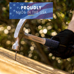 ESTWING Hammer - 16 oz USA Made Straight Rip Claw Hammer with Smooth Face & Shock Reduction Grip - E3-16S