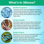 3Biome - Natural Probiotic Supplement - Non-GMO, Vegan, Gluten-Free