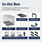 Midwest 30-Inch Single Door iCrate, for Medium Breeds, 21-40 lbs