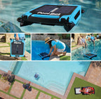 The Original Pool Bot™ Skimmer | Solar Surface Cleaner | Solar Pool Automatic Next Gen Avoidance System | All Day Runtime | Large Capacity Basket