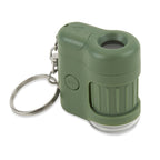 Carson MicroMini 20x LED Lighted Pocket Microscope with Built-in UV and LED Flashlight, Green (MM-280G), Large