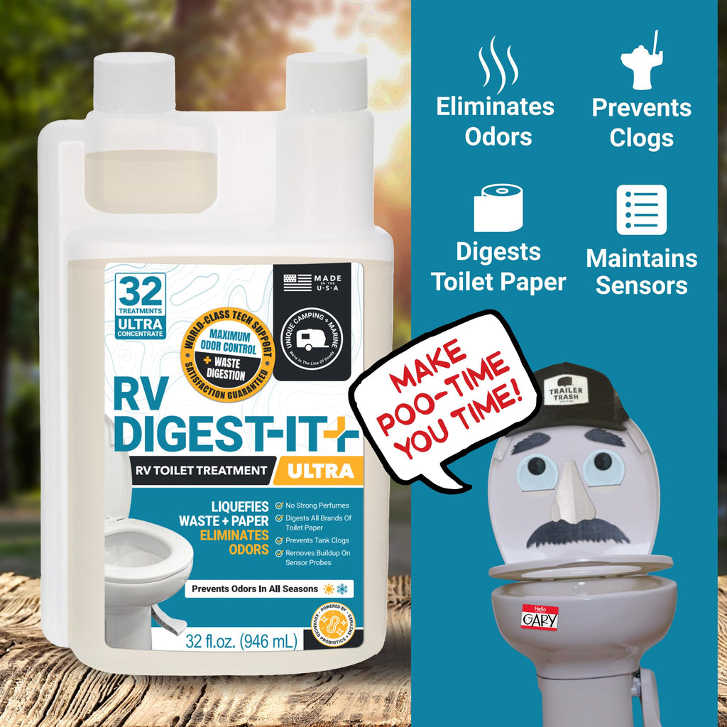 Unique RV Toilet Treatment, RV Digest-It Ultra Liquid, 32 Uses