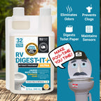 Unique RV Toilet Treatment, RV Digest-It Ultra Liquid, 32 Uses