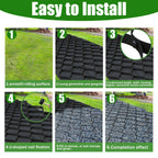 2" Thick Gravel Ground Grid 4ft x 10ft - Geo Grid Driveway Stabilization Grids, Gravel Retainer Grid 1885 LBS Per Sq ft, Geocell Geogrid for Walkway Driving RV Parking Slopes and Garden