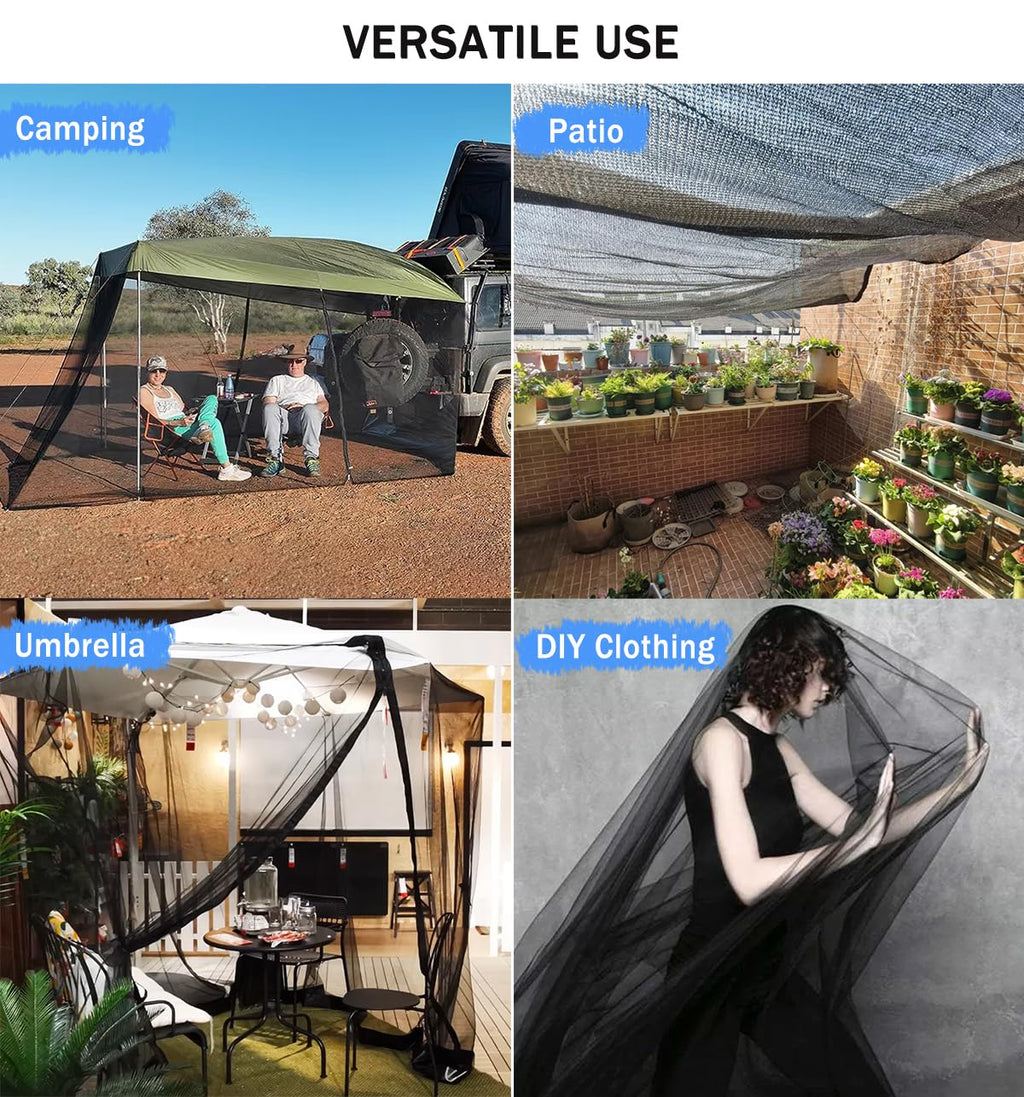 Aiimart Mosquito Net 20x10Ft, Mosquito Netting for Patio Garden Protection