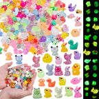 Teenzee 240 Pcs Mini Resin Animals Variety Tiny Animals Figures Miniature Little Small Animal Figurines Bulk for Micro Fairy Garden Landscape Accessories Hide Crafts Decor Aquarium