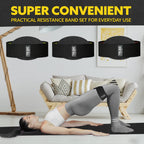 Tribe Lifting Fabric Resistance Bands for Exercise - Hip Bands for Working Out Legs, Glutes, Knees and Thighs for Men and Women - Cloth Circle Booty Bands for Physical Therapy (Black)
