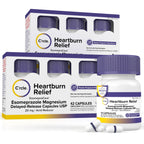 Esomeprazole Magnesium 20mg Capsules - Heartburn Medicine - 24 Hour Acid Reducer - Delayed Release Mini Capsules - Acid Reflux Medicine and Digestive Support - Six 14 Ct Bottles