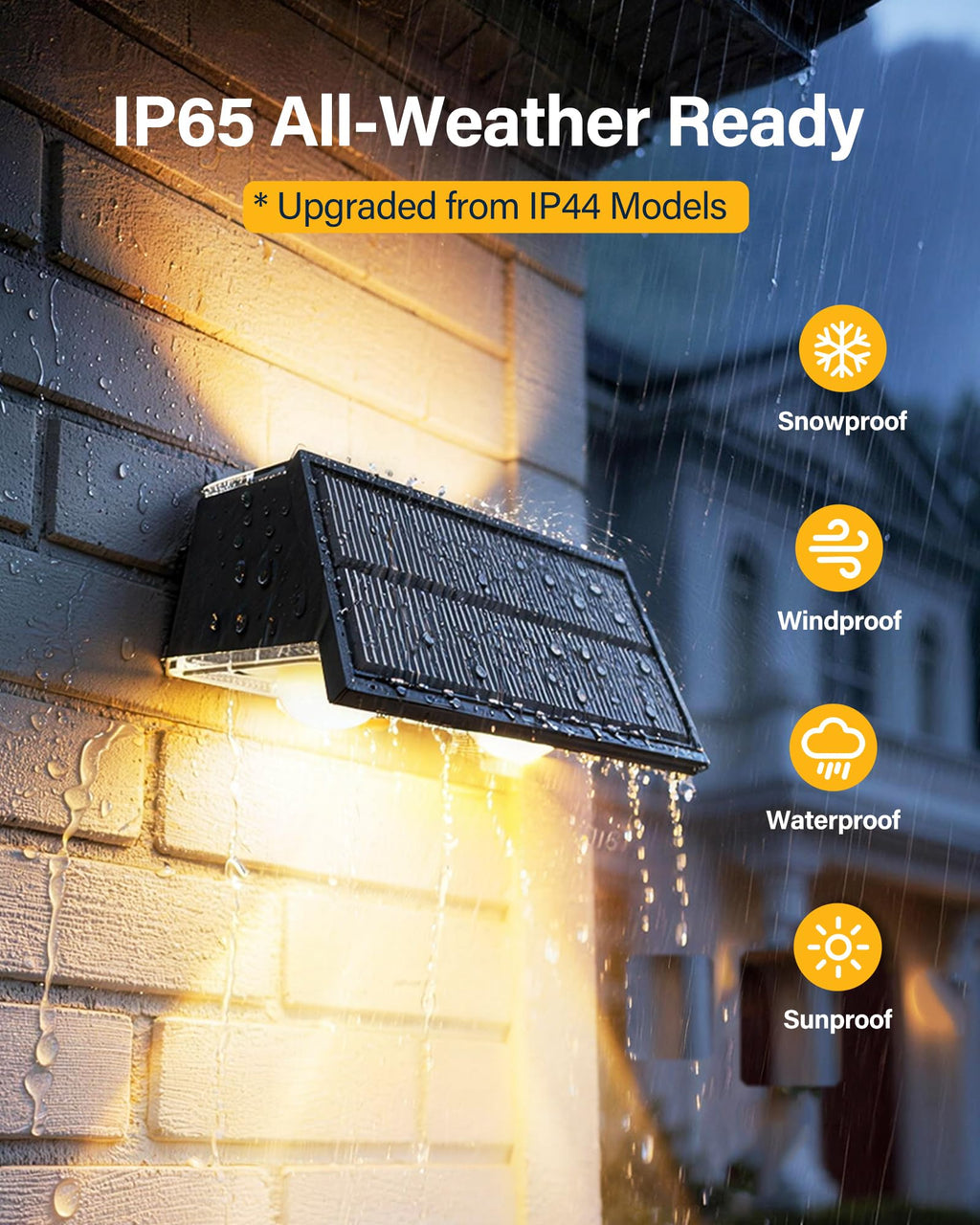 Toeuie Solar Fence Lights Outdoor, 10 Pack Fence Solar Lights Waterproof
