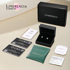 Limerencia Moissanite Stud Earrings, F136 Titanium Screw Back Earrings