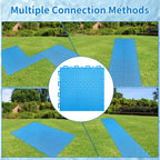 16pcs Pool Drainage Mat,Above Ground Walkways to Prevent Dirt from Entering the Pool, Pool Mats with Multiple Splicing Methods,Interlocking Plastic Floor for Pools Shower Rooms (9.84" x 9.84")