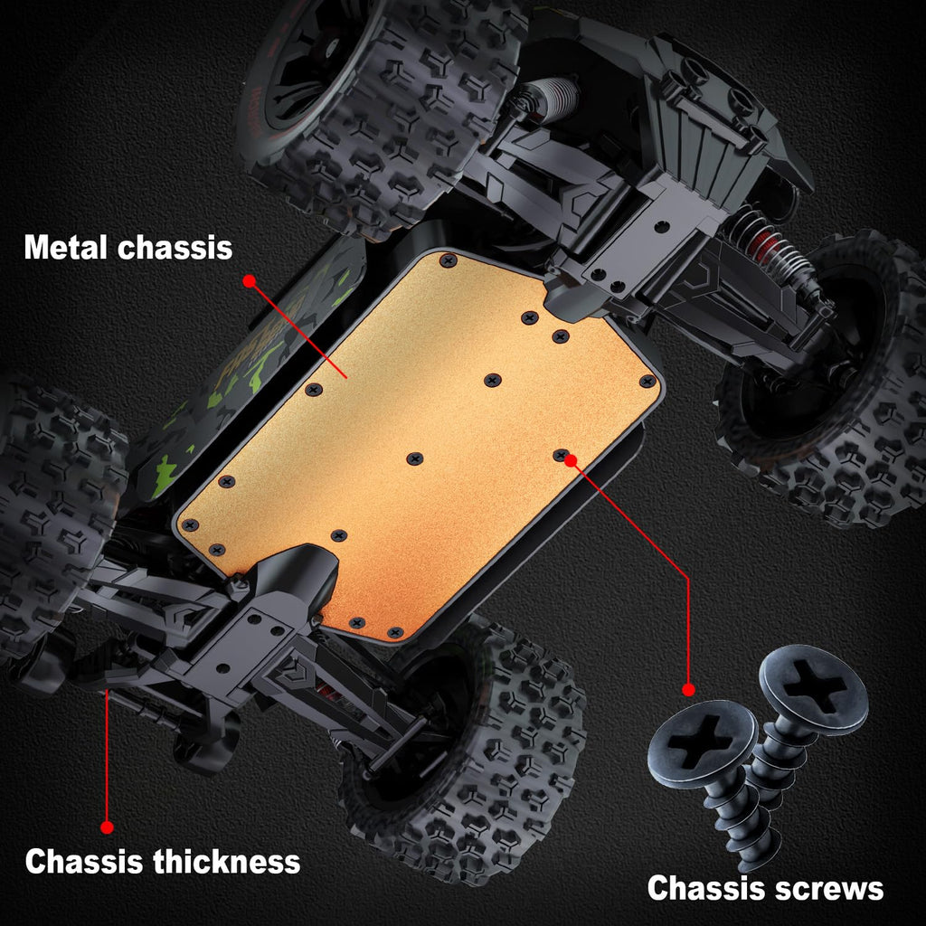 1/14 Brushless RC Cars for Adults Fast 50+ mph, RC Trucks 4x4 Offroad Waterproof, Electric Powered High Speed Remote Control Car, Fast Extreme All Terrain RC Truggy with 3S Battery for Snow Sand