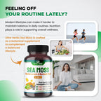 Ultra Herbs Sea Moss Capsules with Black Seed Oil, Ashwagandha, Vitamin D3 & C, 9-in-1 Immune & Overall Wellness Support*, 150 Capsules, Non-GMO, Gluten Free