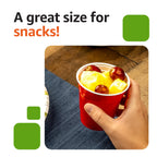 Amazon Basics Small Disposable Red Plastic Party Cups, BPA-Free, 9oz, 50 Count
