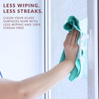 HOPE'S Perfect Glass Cleaner Spray Refill, Streak-Free, Ammonia-Free Window, Mirror, Screen, Tinted Glass, and Shower Door Cleaner, Indoor and Outdoor Glass Surfaces, 67.6 Ounce, Pack of 6