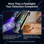 Flat EDC Rechargeable Tactical Flashlight, UV Magnetic Small Work light