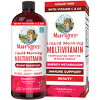 MARYRUTH'S Liquid Morning Multivitamin for Women, Men & Kids | Vitamin A C D E B6 B12 Biotin Zinc | Beauty | Vegan | Non-GMO | Gluten Free | 16 Servings