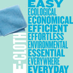 E-Cloth Microfiber Cloth, World's Leading Premium Microfiber Cleaning Cloth, Twice as Durable as Competition, 1 Year Guarantee, Ideal for Kitchen, Countertops, Sinks, and Bathrooms, Blue, 8 Pack