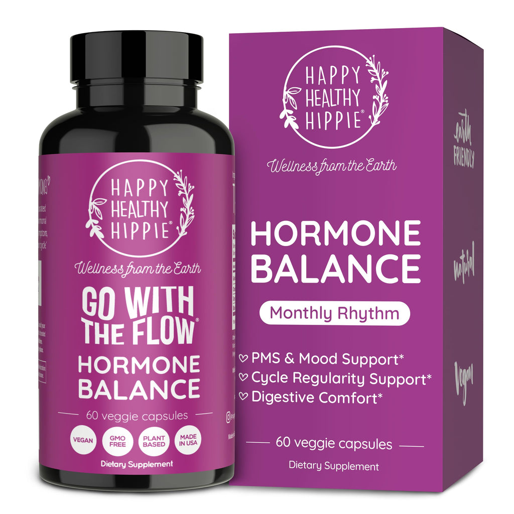 Hormone Balance for Women – PMS Support Supplement, Menopause & Perimenopause | Bloating Relief, Menstrual Cramp, Mood, PMDD | Chasteberry Supplements, Black Cohosh, Dong Quai | Vegan, Non-GMO, 60 Ct