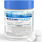 Bromine Tablets for SPA Hot Tub 1lb 50LB Tabs Brominating Tablets Booster Eliminates Bacteria Algae Soft Water Feel No Chlorine Odor Chemical Sanitizer Chlorine Alternative (1 LB)