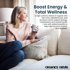 ORGANICS NATURE Irish Sea Moss Capsules 45 Servings | High Potency Seamoss Pills | Dr. Sebi Approved Sea Moss for Energy 90 Vegan Capsules
