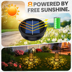 4-Pack Replacement Solar Light Parts, Waterproof Solar Light Replacement Top with LED Bulbs for Solar Lanterns (Top Size 3.23inches, Bottom Size 2.83 inches)