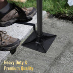 Heavy Duty Steel Tamper Tool with 62 Inch Adjustable Handle Hand Tamper for Efficient Soil Compaction Tamping Asphalt Gravel Sand Stone Dirt Heavy Duty Ground Tamper for Leveling Smoothing Surfaces