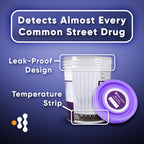 Prime Screen® Multi-Drug Urine Test Cup - 12 Panel Drug Test - Instant Testing Marijuana (THC),OPI,AMP, BAR, BUP, BZO,COC, mAMP, MDMA, MTD, OXY, PCP - [5 Pack]