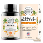 Organic Maca Root Capsules 1200 mg – Libido Support for Women Fast Acting & Potent | Female Maca Supplement | Energy Pills from Peru | Includes Black Pepper for Absorption | (2 Month Supply) 120 Ct