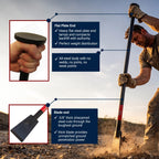 Bully Tools Steel Tamping and Digging Bar, 3/8 in Thick Blade