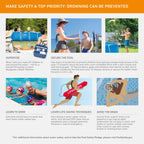 INTEX Rectangular Frame 9 ft 10 in x 6 ft 6.75 in x 29.5 in Above Ground Pool, Swimming Pool with Steel Frame, Pump Not Included