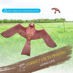 Flerigh Bird Hawk Flying Kite Without Pole for Crops Farm Protector Bird Scarer Flying Kites -Style A Kite Without Pole
