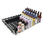 Display Technologies Visi-FAST Spring Push Drink Dispenser, Refrigerator Organizers and Storage for 12/16 oz Beverages, Bottles, and Cans, Drink Dispenser for Fridge, Commercial and Home, (Pack of 1)