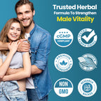 VALKNORX Male Enhancing Supplement, Designed to be Fast Acting for Blood Flow to Gain Length & Girth + Stamina, Maca, Epimedium, and Other Natural Ingredients, 3rd Party Tested Supplement 60 Tablets