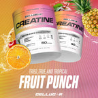 Cellucor Creatine Powder, Fruit Punch Flavor - Increases Strength, Lean Muscle Mass & Endurance, Micronized Creatine for Fast Absorption, 5g Creatine per Serving, 50 Servings