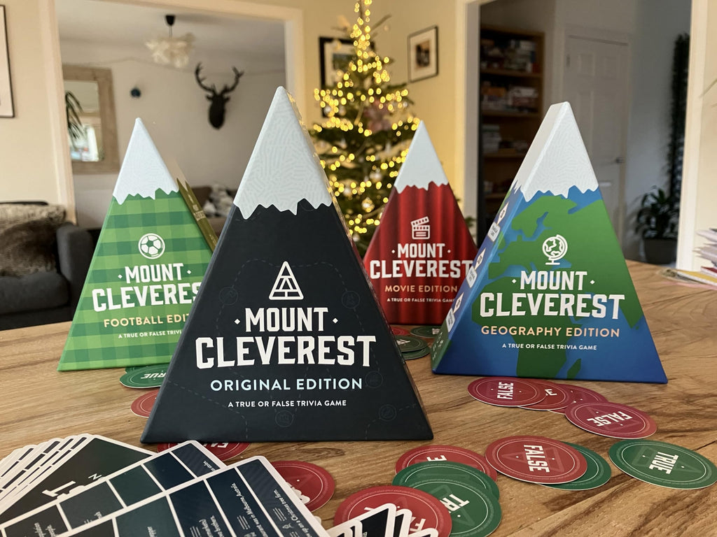 Mount Cleverest® Original Edition | True or False Trivia Game | Fun Adults & Kids Family Card Game | Stocking Stuffer | Travel Games | Party Games for Birthday | Gift for Boys and Girls